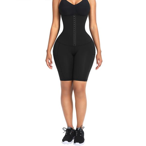 Шорты HEXIN средней формы для женщин Бодисуит Контроль живота Задница Подтягиватель бедра