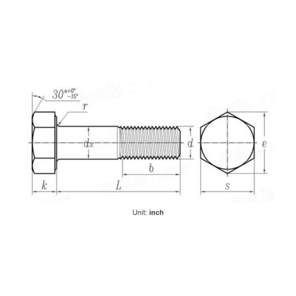 Structural Carbon Steel Hex Bolt ASTM F3125 / F3125M