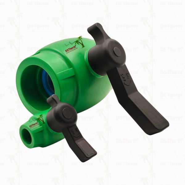 PPR Full Bore Fast Flow Ball Valve With Brass Cartridge For PPR Pipe 20-63MM Customizable