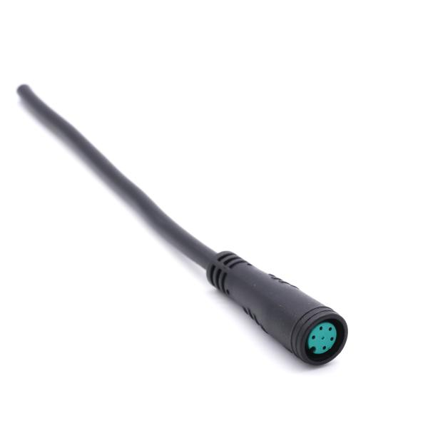 Plastic Waterproof LED Light Connectors , M8 5 Pin Female Connector IP65
