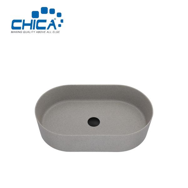 Oval Granite Composite Kitchen Sink For Hotel Single Bowl Undermount Granite Kitchen Sink For Farmhouse