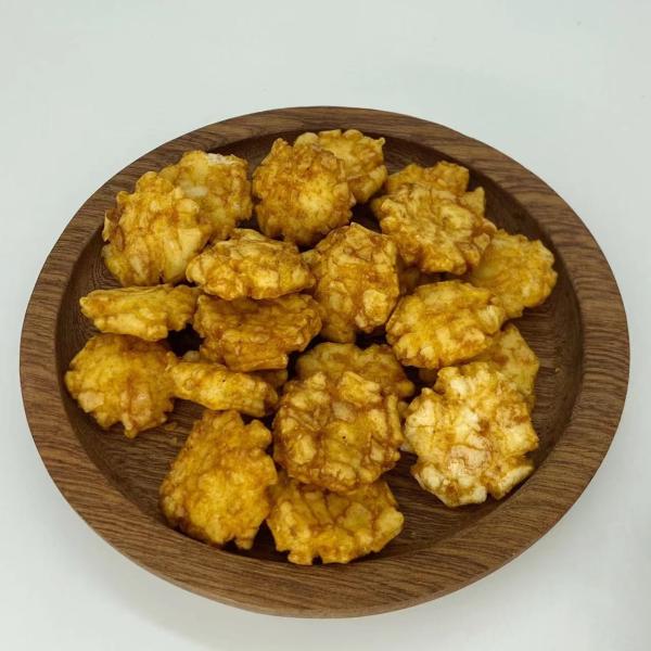 BBQ Flavor Rice Cracker Snacks Oriental Deep Fried Rice Crackers