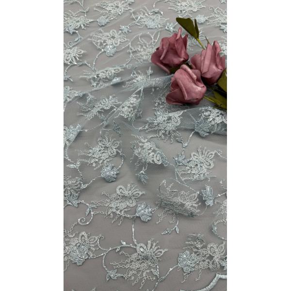 Sequin Durable And Elegant Embroidery Luxary Flower Sequin Embroidery Fabric Lace Fabric Wedding Birthday Occasions Beautiful Dress