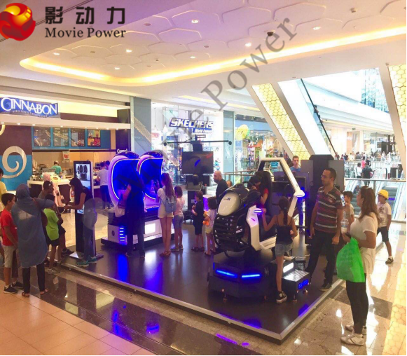 Cinéma de 9D VR/chaise électriques à la mode de mouvement oeufs de réalité virtuelle avec de doubles sièges