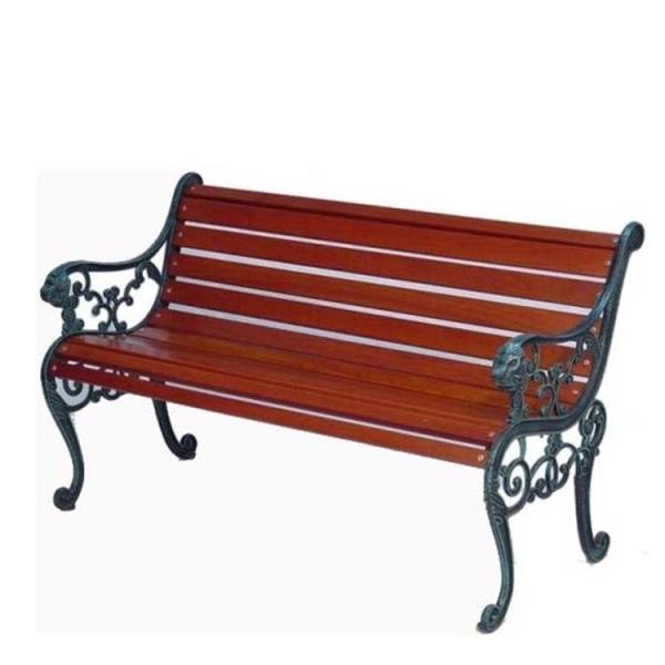 Anti Corrosion Bamboo Park Bench Easy Cleaning Antique Style With Long Using Life