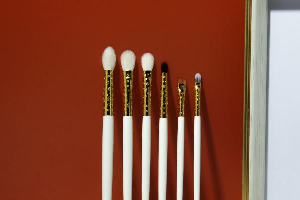 Escovas naturais da composição do cabelo do ouro luxuoso de 12 partes com marca própria
