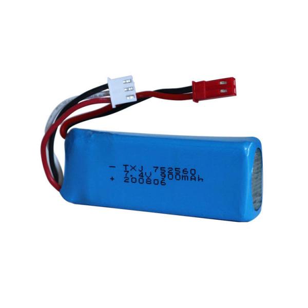 7.4V 900mAh 2S LiPo Battery Lithium Polymer Battery Optional XH JST SM Connector for RC Aircraft, CE China Manufacturer