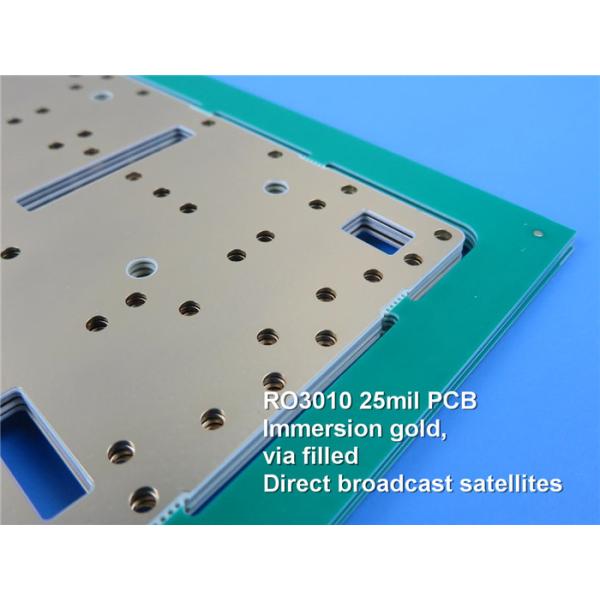 Rogers RO3010 Microwave PCB Board 2-Layer Rogers 3010 25mil 0.635mm Circuit Board DK10.2 DF 0.0022 microwave and RF PCB