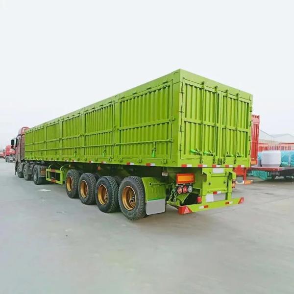 40FT 3 Axle 60 Ton 13m Customized Sidewall Cargo Transporting Fence Semi Trailer