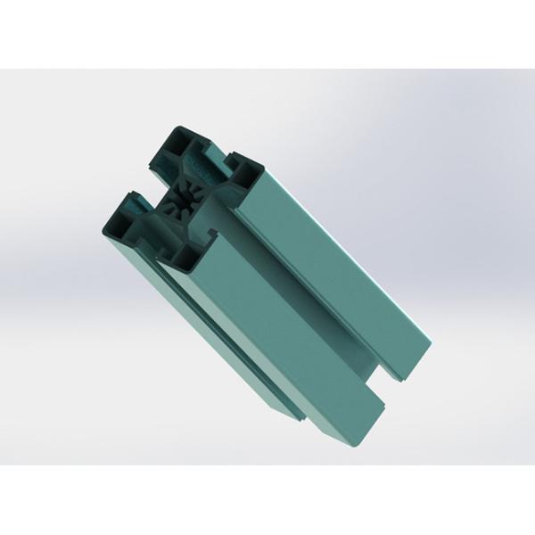 Sky Blue Color 40 * 40 Anodizing T Slot Aluminum Profile For Architectural Use