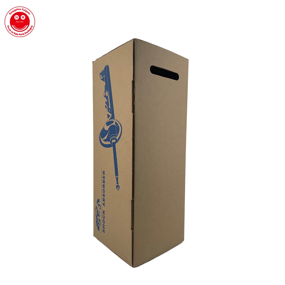 High Quality Custom Corrugated Carton Box Auto Spare Parts Packaging with Embossed Logo Corrugated Paper Box Folder Type