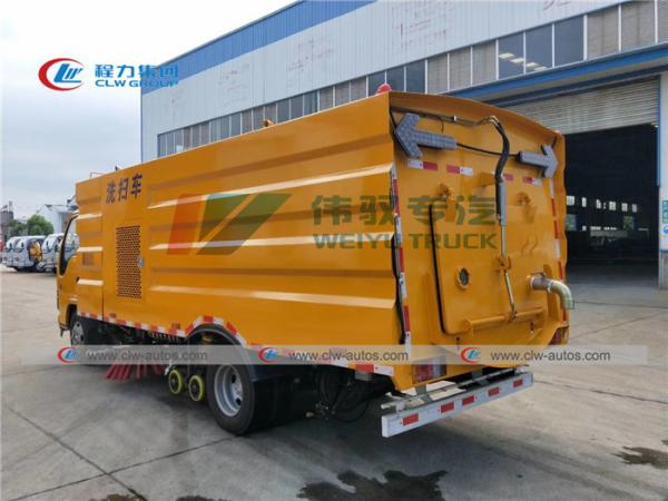 Movimentação da mão esquerda do caminhão da vassoura de estrada de ISUZU Vacuum 4X2