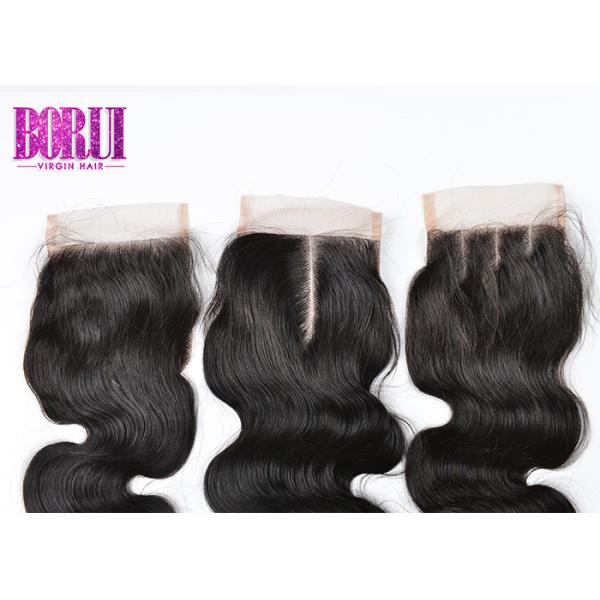 Natural Color Virgin Peruvian Human Hair Remy Hair Extensions Machine Double Weft