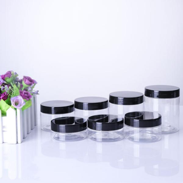 Bouchon d'aluminium Larges pots en plastique Personnalisation Impression PET Food Jar Pour les fruits secs à un prix abordable