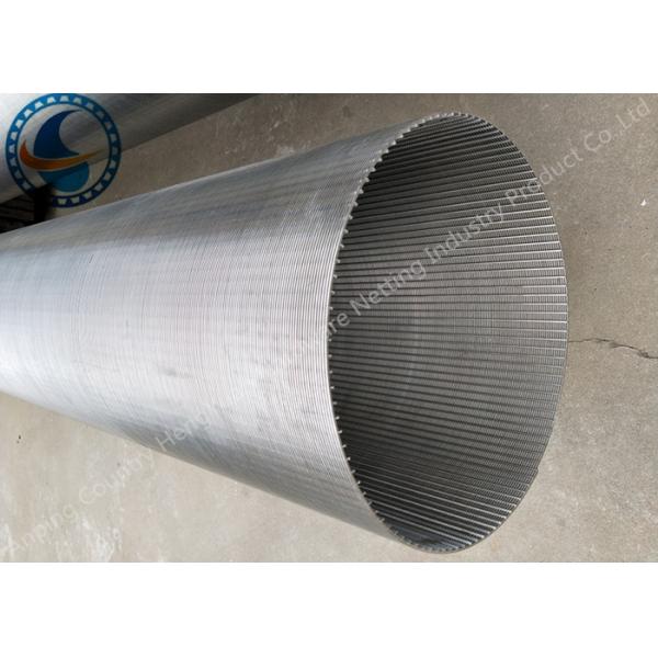 Non Clogging Wedge Wire Screen Cylinders , V Shape Profile Wire Screen