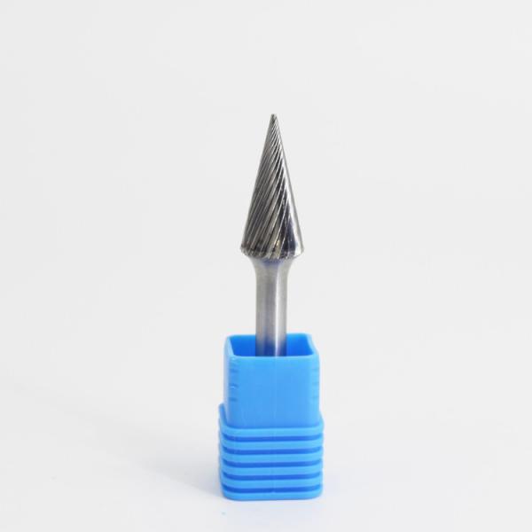 SM Cone Shape Carbide Burrs for Steel Single Cut 6mm Shank 40 CrMo Diameter 6-25MM