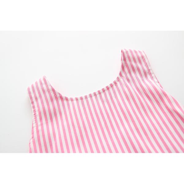 80cm Polyester Summer Children'S Clothing Pink Dress Suit For Baby