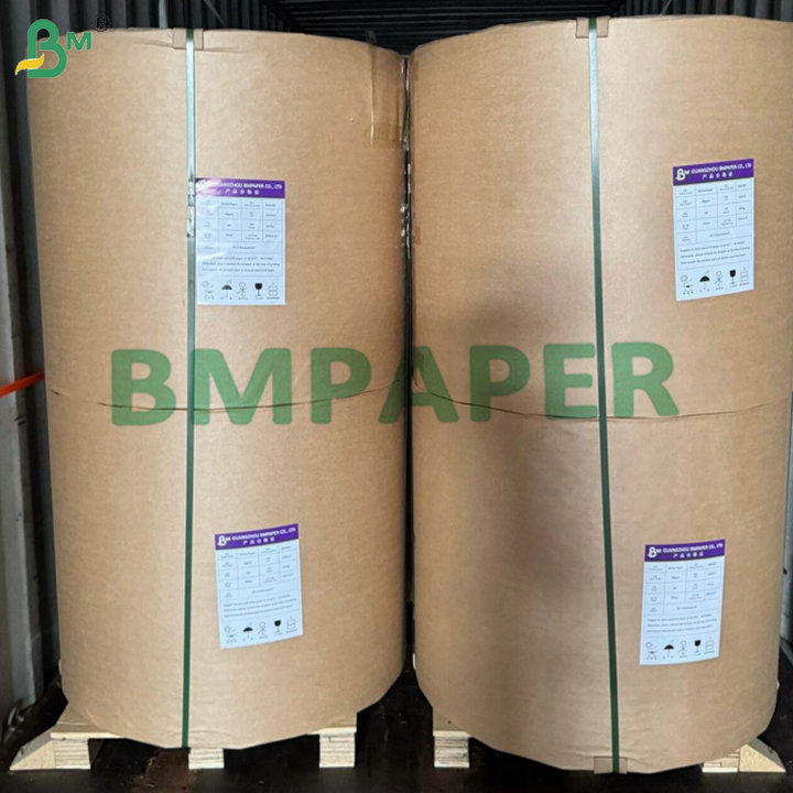 Durable & Heat Sealable Unbleached 40-130gsm Brown Kraft Paper with PE Coating for Heavy-Duty Bags