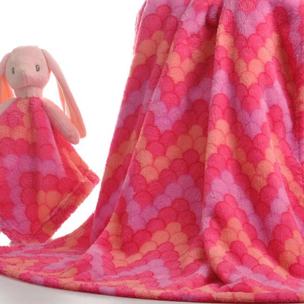 Infant Fleece Security Blanket Animals Bunny Lamb Security Stuffed Animal