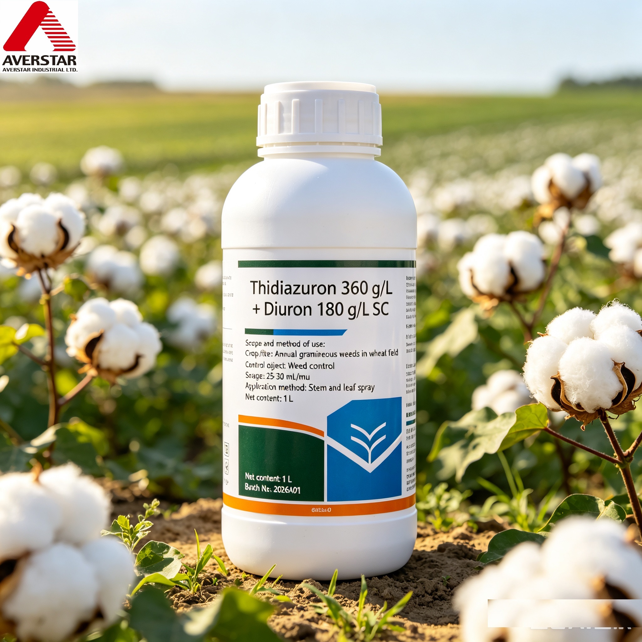 Cotton field specific herbicide Tidiazuron 360 g/l + Diuron 180 g/L SC  Tidiazuron 120 g/l + Diuron 60 g/L SC
