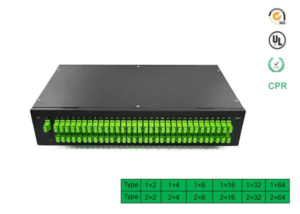 Factory directly selling price for 1x64 PLC Optical Fiber Splitter Rack optical splitter with SC APC connector