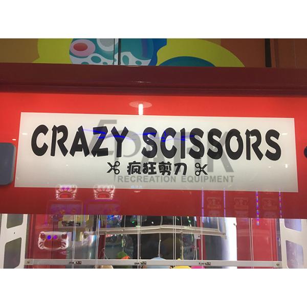 Singapore Crazy Scissors Cut Prize Game Machine , Mini Toy Claw Machine