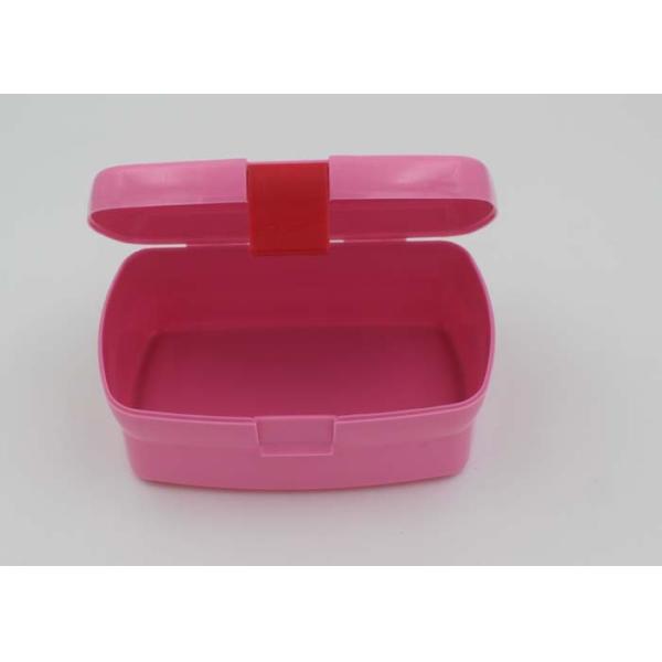 Eco Friendly Pink Cartoon Plastic Lunch Boxes For Adults With Lock In Office