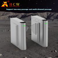 Barrière de sécurité HCW pour l'accès piétonnier, tourniquet en acier inoxydable pour les immeubles de bureaux