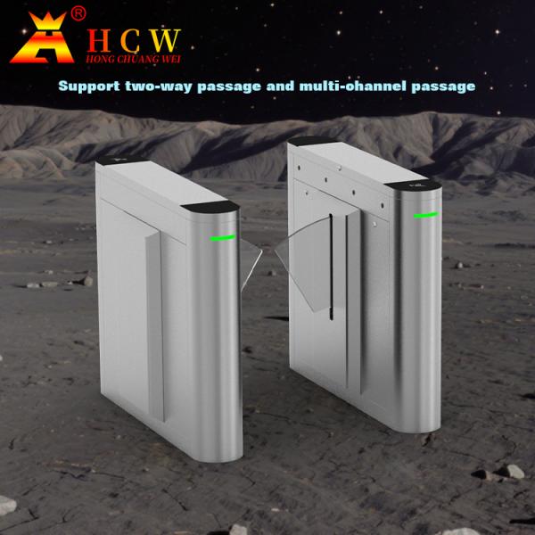 Gestion de trafic Wing Gate Turnstile acrylique 50/60HZ pour la métro de souterrain