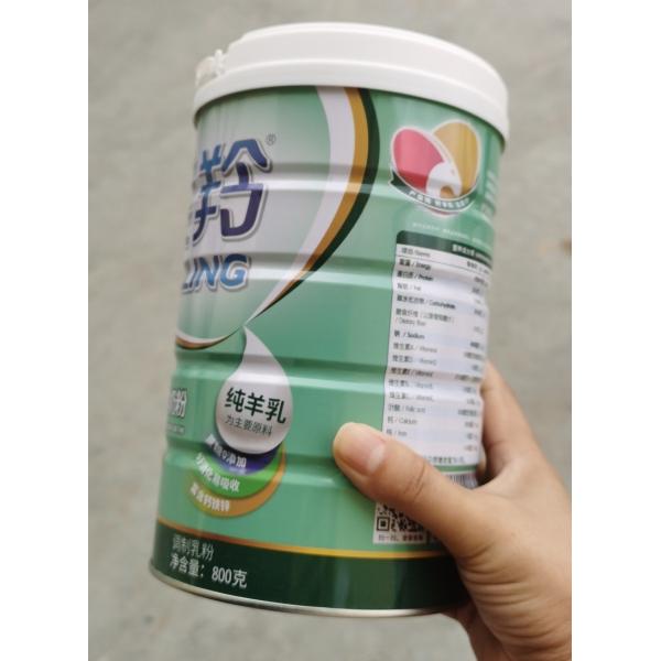 pó de leite puro fresco natural da cabra para o creme idoso da vitamina D branco