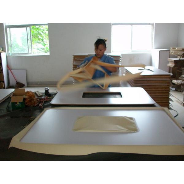 Simple Flat Modern Kitchen Cabinet Doors PVC Film With 407*615mm Size