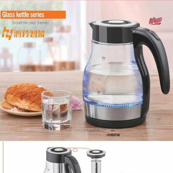 Stylish Electric Glass Kettle for Household Style Electric Kettle Inner Coating Glass