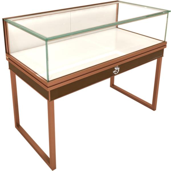 High End Metal / Plexiglass Jewelry Display Cases Shopping Mall Customized Logo