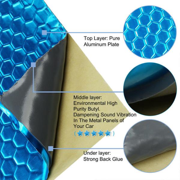 Butyl Automotive Sound Barrier Insulation Sound Proofing Noise Vibration Dampening Material