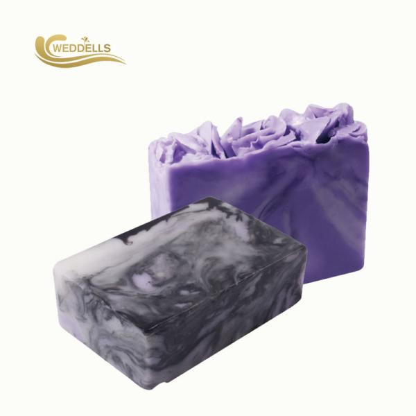 Purple Color Natural Body Soap Bar Fragrance Natural Lavender Soap For Moisturising
