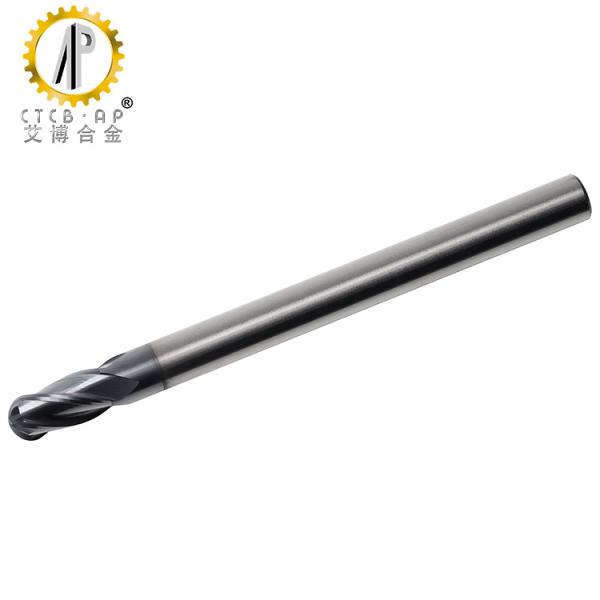 4 Flute Ball Nose Solid Carbide End Mills For Metal Cutting