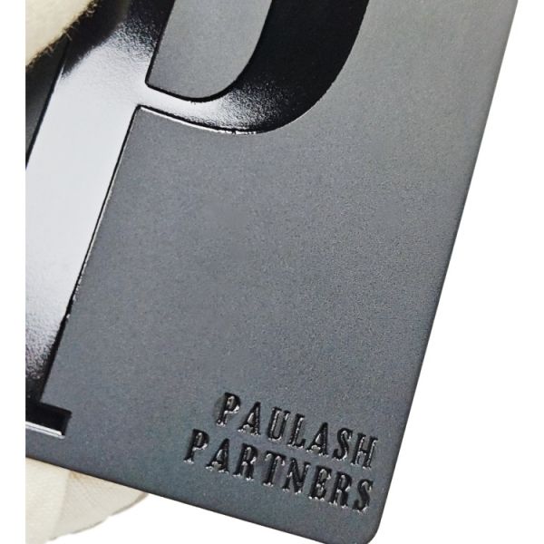 Black Custom Metal Card Aluminum Information Business Card Lightweight