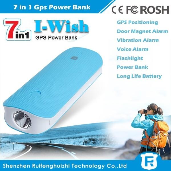 China long battery life magnetic GPS tracker power bank manufacturer with free online soft