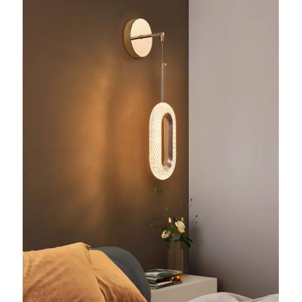 Wall lamp bedroom bedside lamp simple modern living room background wall lamp Nordic light luxury creative villa hotel corridor lamp