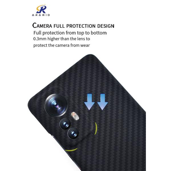 Случая волокна углерода Xiaomi 10 крышка телефона предохранения от военного материального Aramid полная