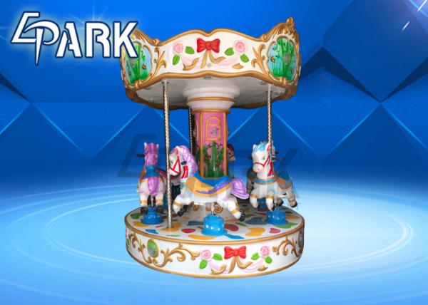 Kids Amusement Carousel Horse Ride / Coin Operated Animal Rides
