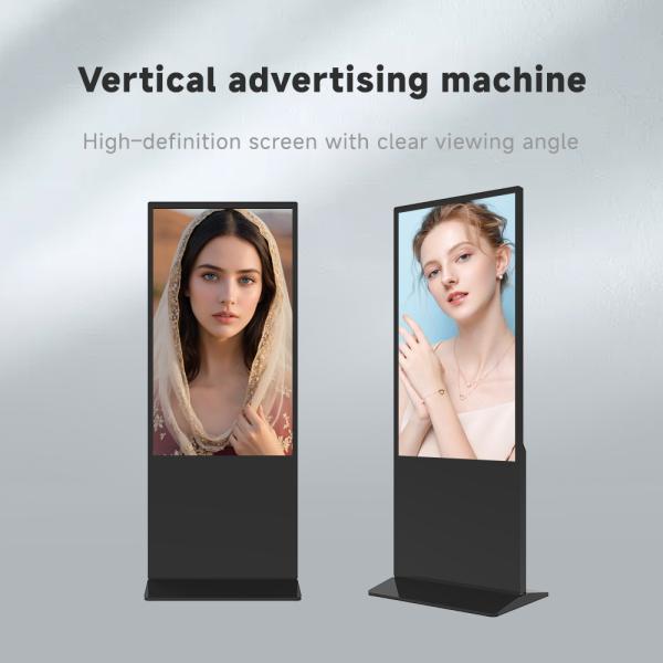 High quality Custom LCD Digital Signage Display Wall with 3840*2160 Resolution 500 Nits Brightness and SDK Function Vertical LCD Billboard