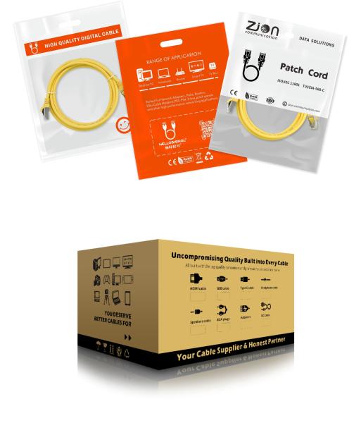 Cat 8 S/FTP Pacth Cord , 2000MHz Lan Network Cable , Bare copper Indoor Category Cable , from China Manufacturer