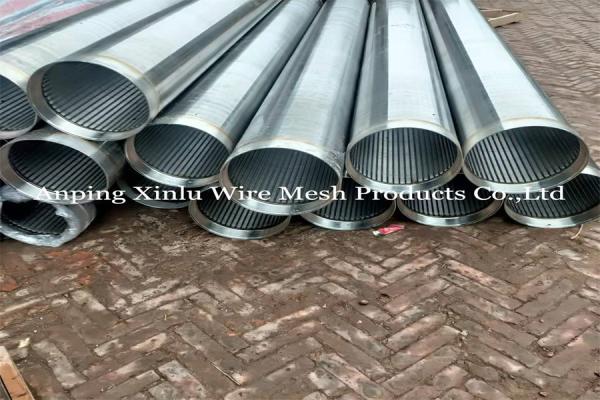 Corrosion Resistant 304L 316L Metal Mesh Screen Pipe Threaded Wedge Wire Tube 10ft Length