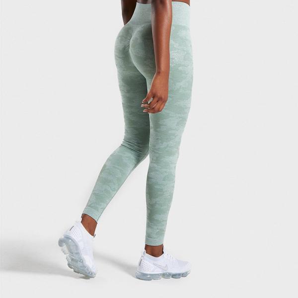High Waisted Seamless Leggings , Push Up Gym Leggings For Women Sport Fitness