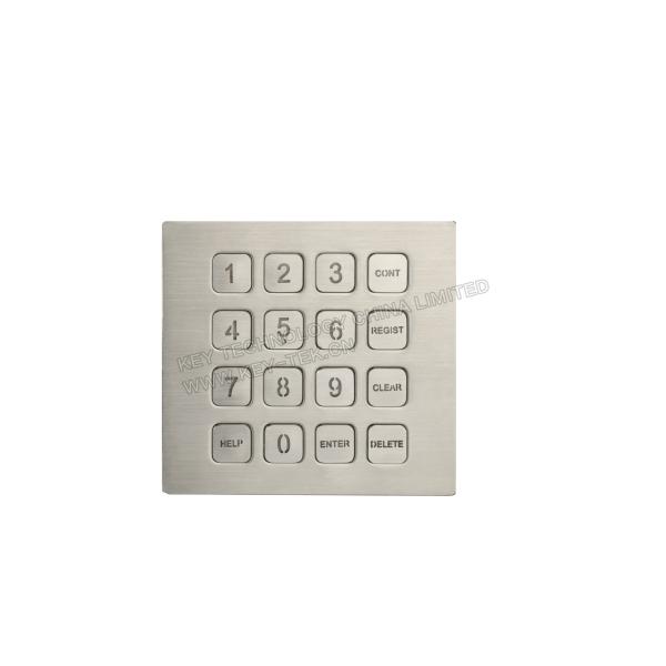 IP67 Rated Backlight Industrial Metal Keypad With 0.45mm Short Stroke
