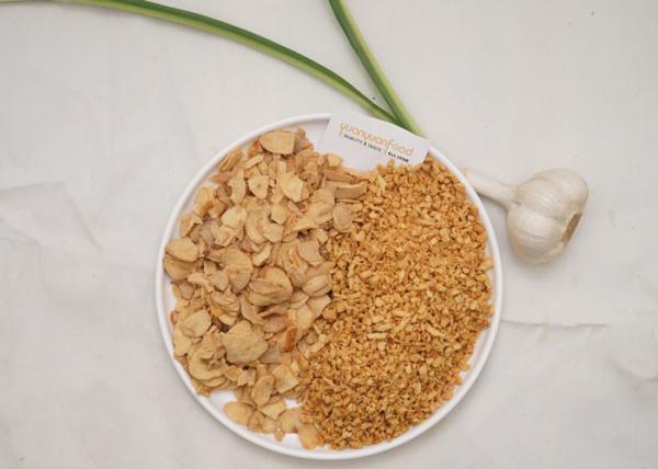 Root Part Dehydrated Dry Food Fried Garlic Granules With Size 8 - 16 Mesh