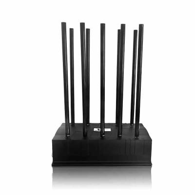 10 Channel RF UHF VHF Phone Wifi Signal Jammer Blocker for Phone Shield Device