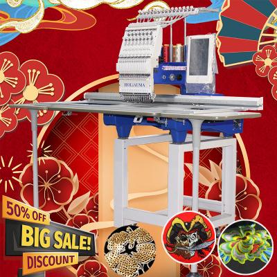 HO1501L free shipping 15 needle 360*1200mm single head computer embroidery machine like tajima embroidery machine for ca