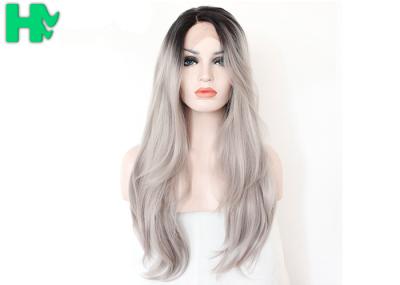 Crazy Party Synthetic Cosplay Wigs Non - Remy Hair Black Gray Or Custom Color